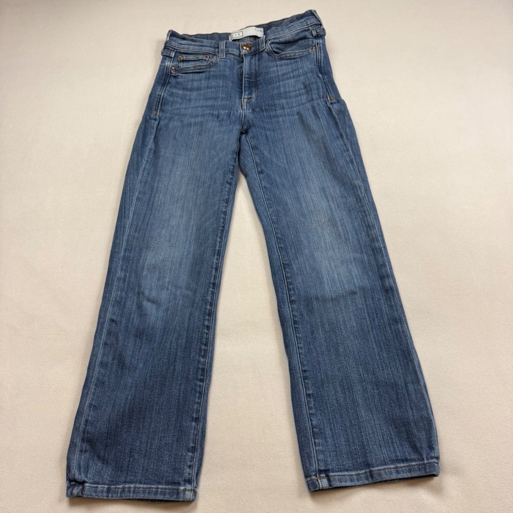 AYR The Pop Straight Leg Jeans Blue W27 S Made in USA Mid Rise Denim